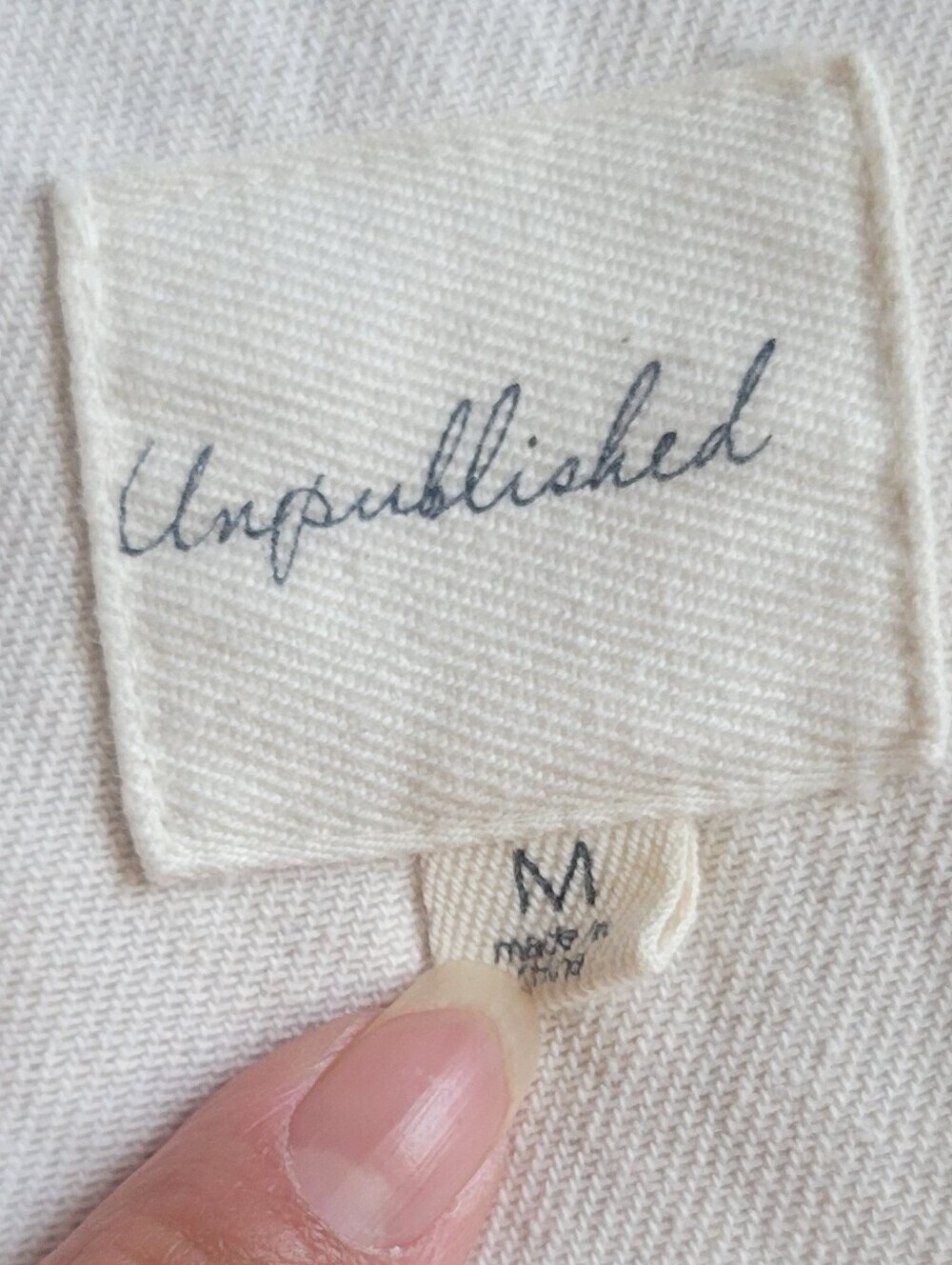 Unpublished Cream Button-Front Long Shacket - Picture 11 of 13